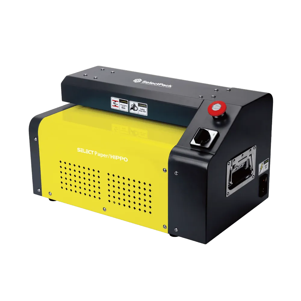 SelectPack Hippo P10 light-duty cardboard shredder for small warehouses and packaging stations