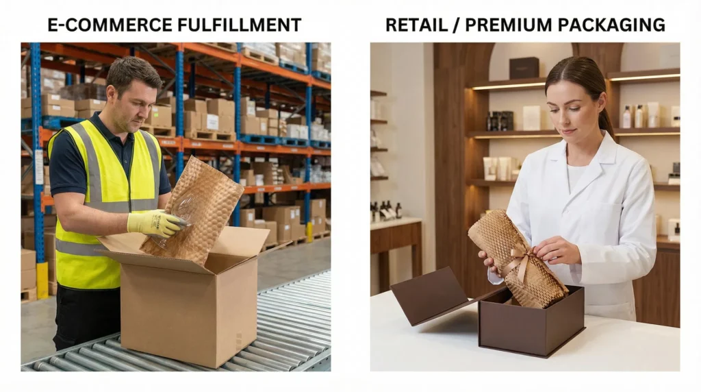 Paper Bubble vs Honeycomb Application Scenarios