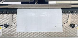 Bag feeding section of the G60B bagging machine