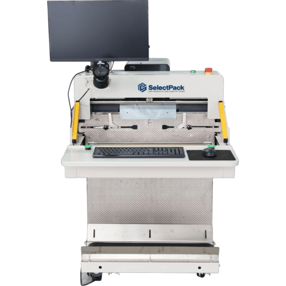 Front view of the G60B bagging machine