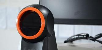 Barcode scanner mounted on the G60B bagging machine