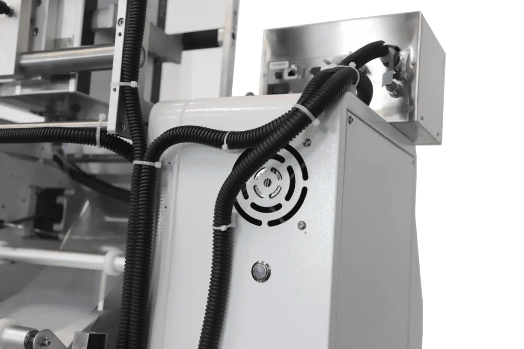 Cable management and wiring installation on an automatic bagging machine