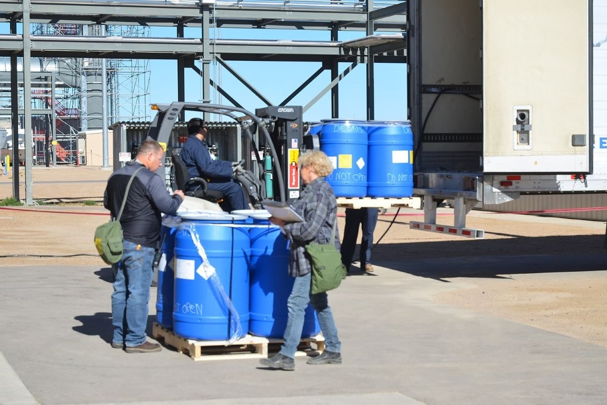 Industrial polyurethane drums used as a foam chemical consumable supply proxy