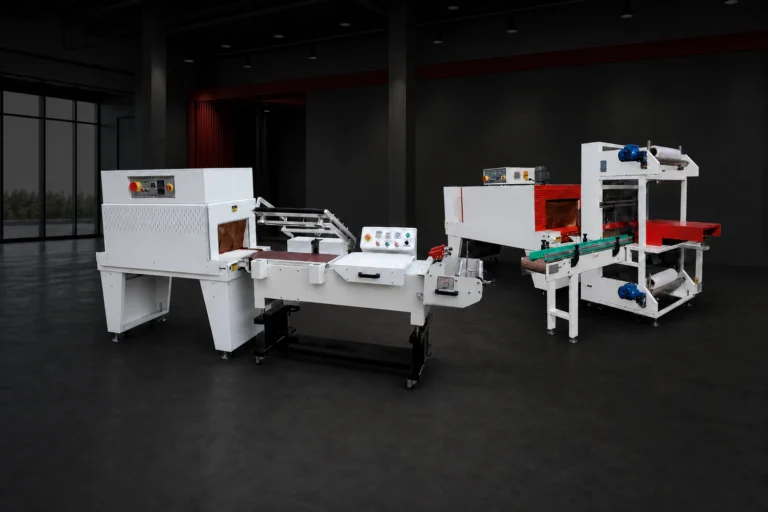 Machines industrielles de conditionnement sous film rétractable pour applications d'emballage automatisées
