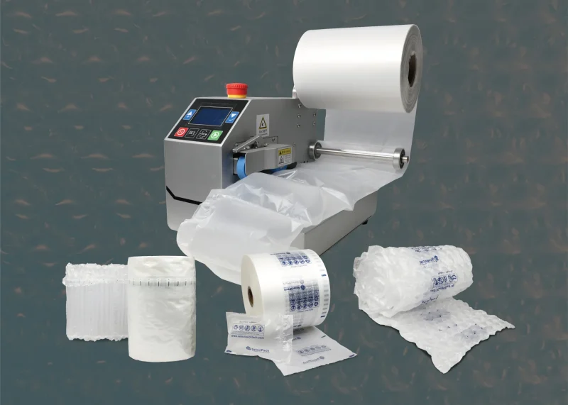 air cushion machine and films