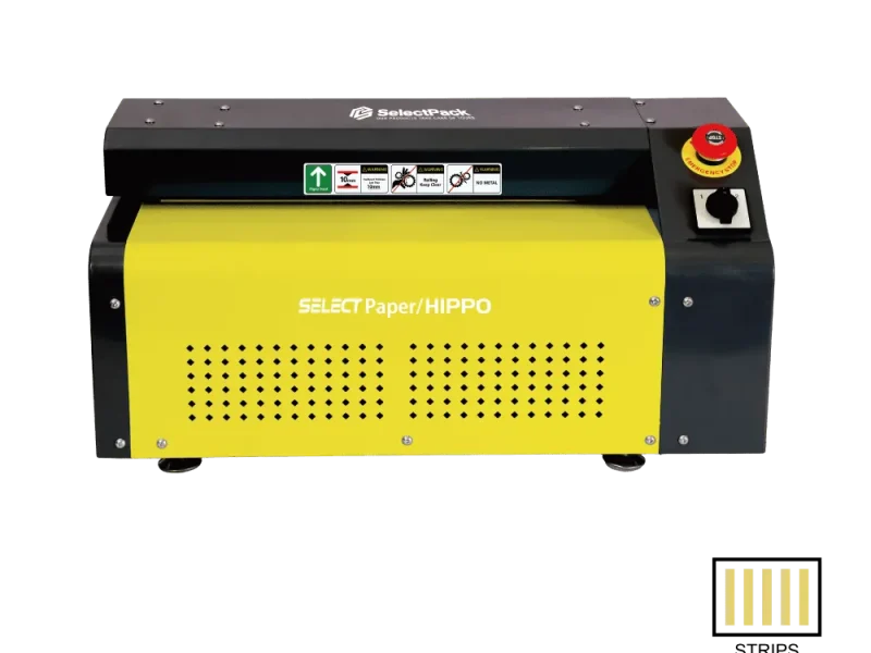 selectpack_hippo_pt20_light_duty_strip_cut_cardboard_shredder