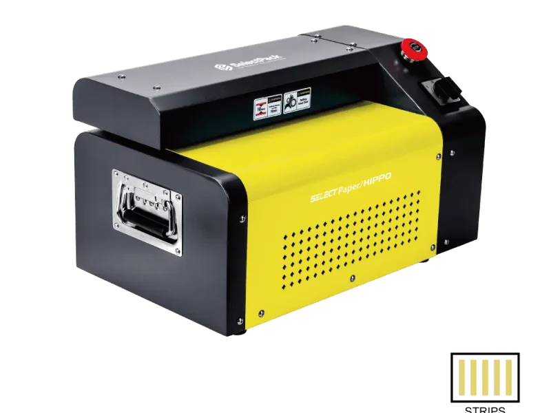selectpack_hippo_pt30_strip_cut_cardboard_shredder_packaging_use