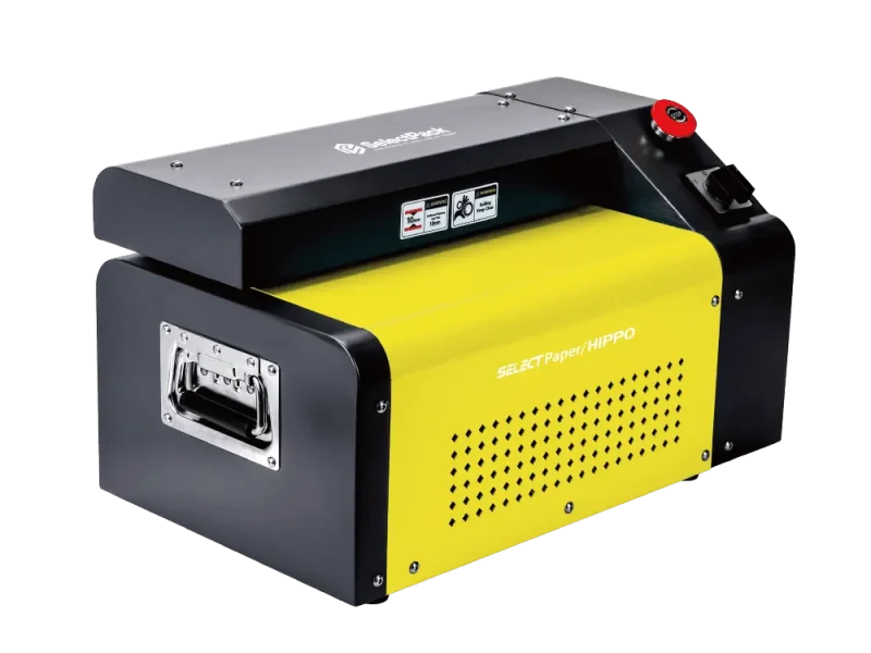 SelectPack Hippo P30 desktop cardboard shredder for small packing benches and workstations