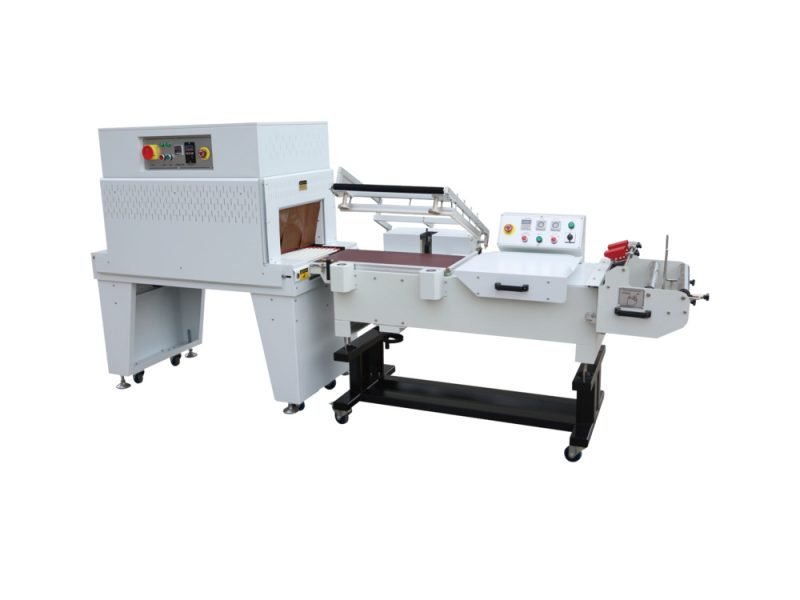 semi-automatic l bar sealer and shrink tunnel