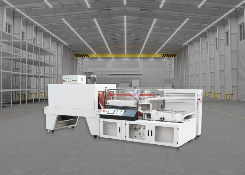 shrink wrap machine in the warehous site