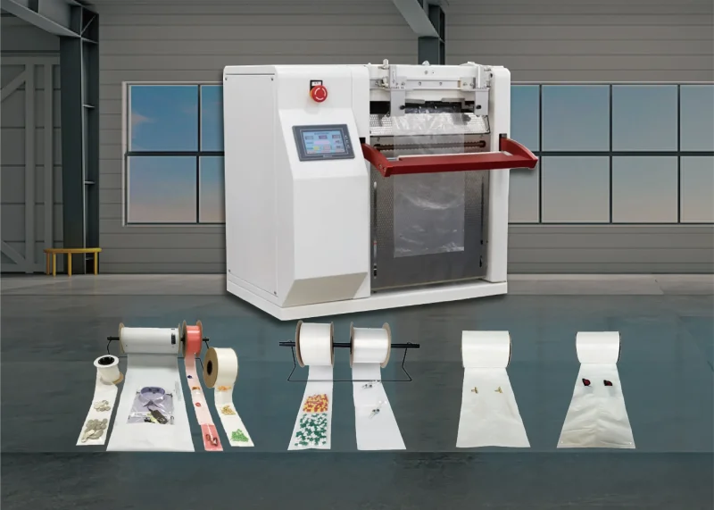 tabletop bagging machine and pre-opened roll bags